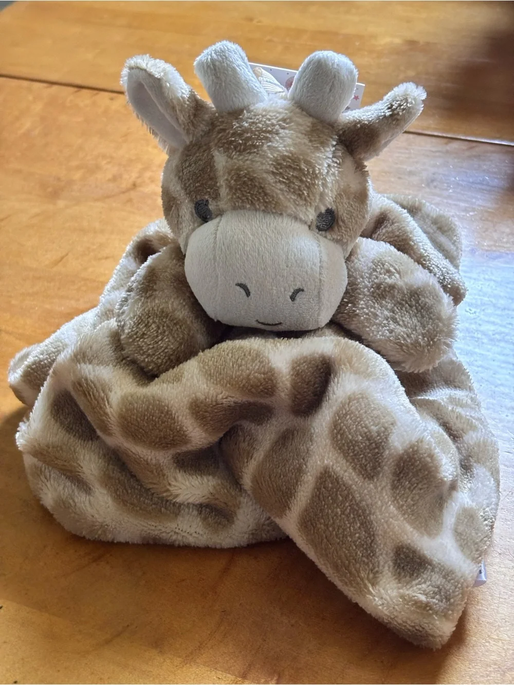 Oobles Giraffe Lovey Plush Security Blanket‎ Baby Rattle Toy DANBAR NWT